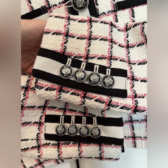 NWT Veronica Beard Ellicot Graphic Tweed Jacket. Size 4 - Picture 13 of 16